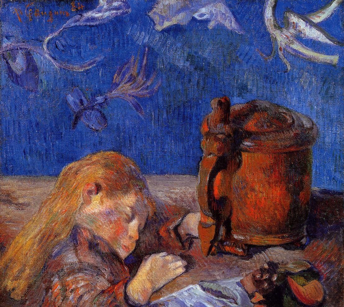 Clovis Asleep av Paul Gauguin