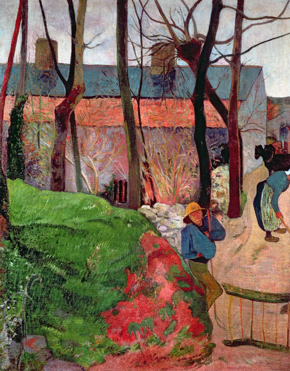 Stuga vid Le Pouldu, 1890 av Paul Gauguin