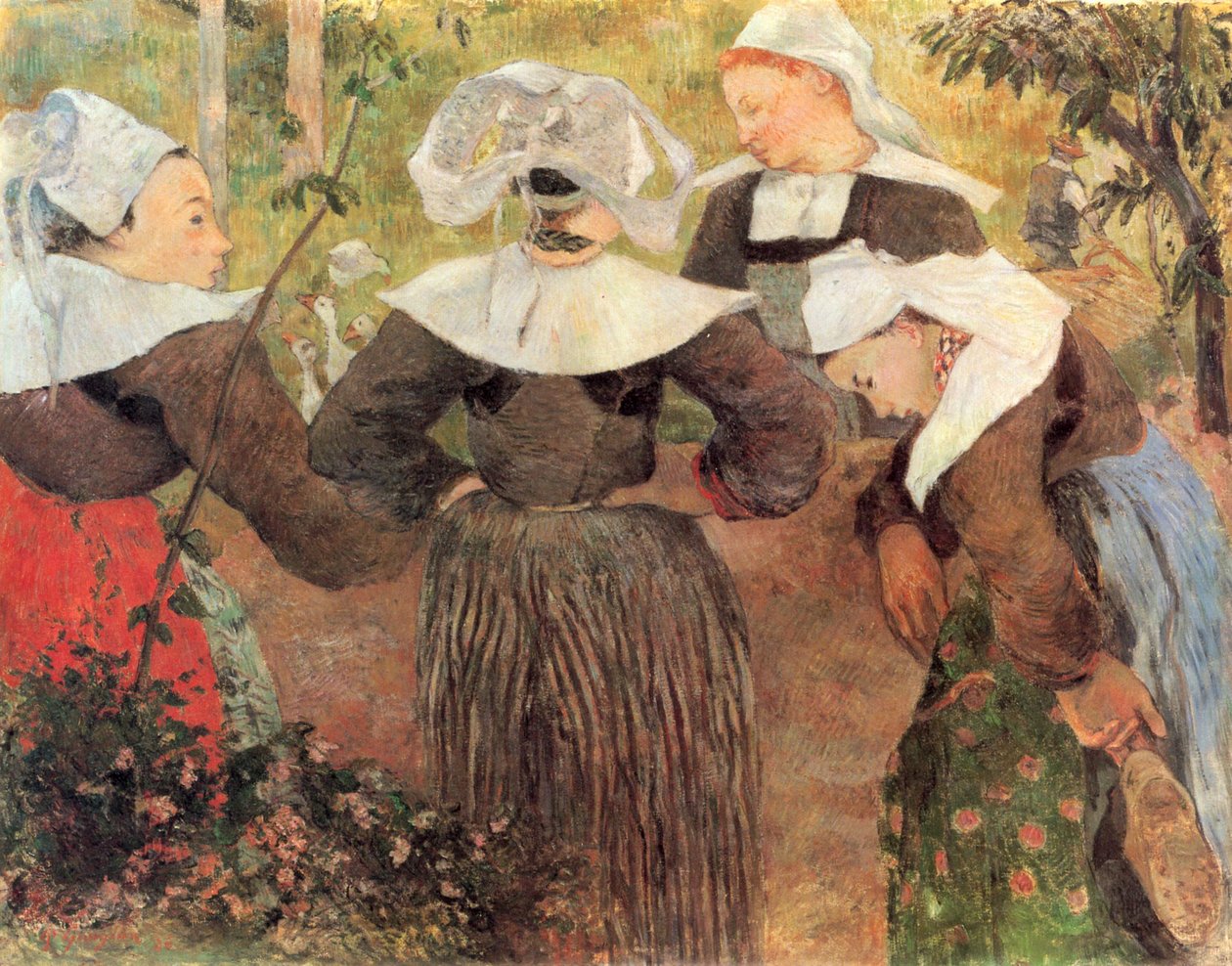Der Tanz der vier Bretoninnen av Paul Gauguin