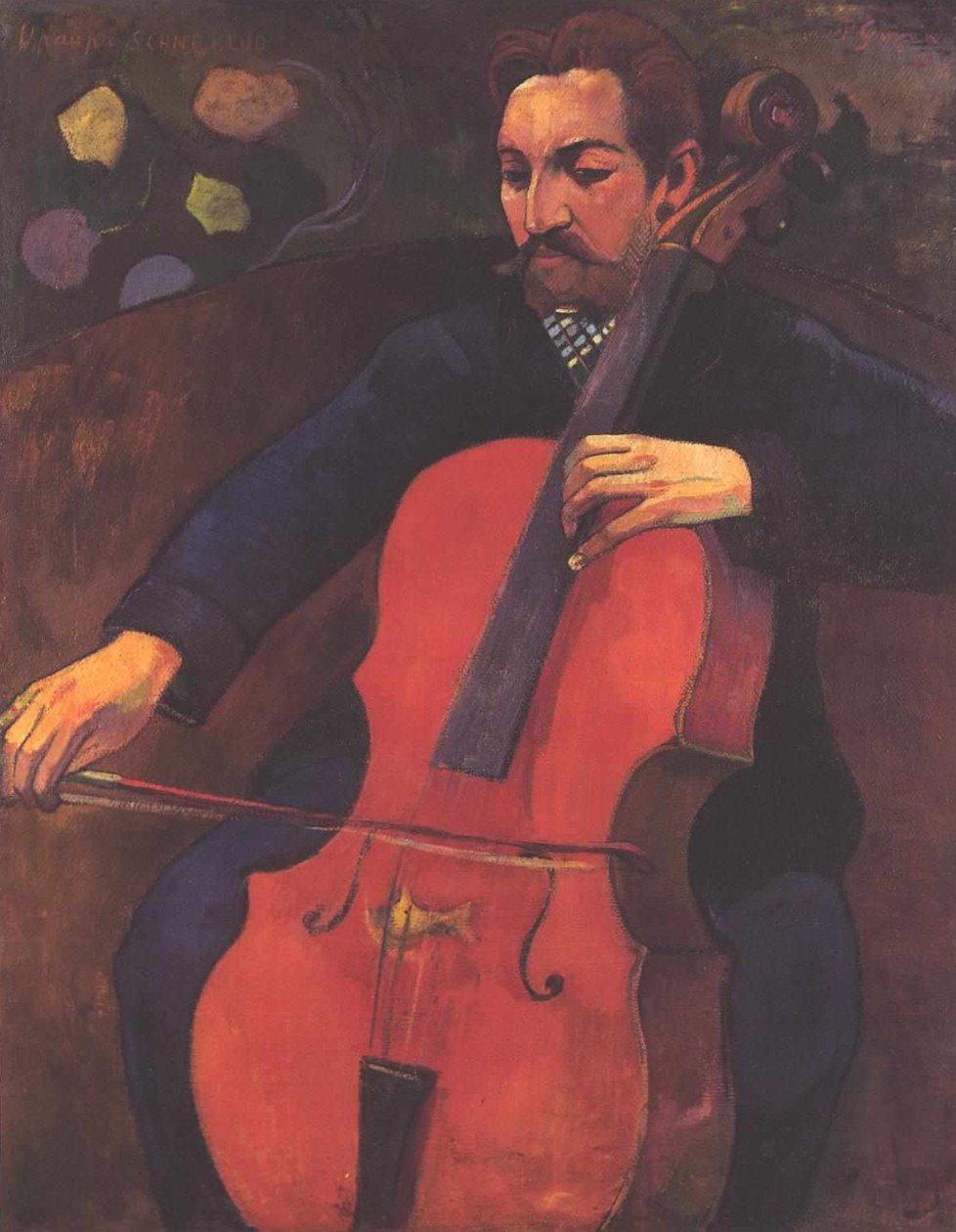 Der Violoncellist av Paul Gauguin