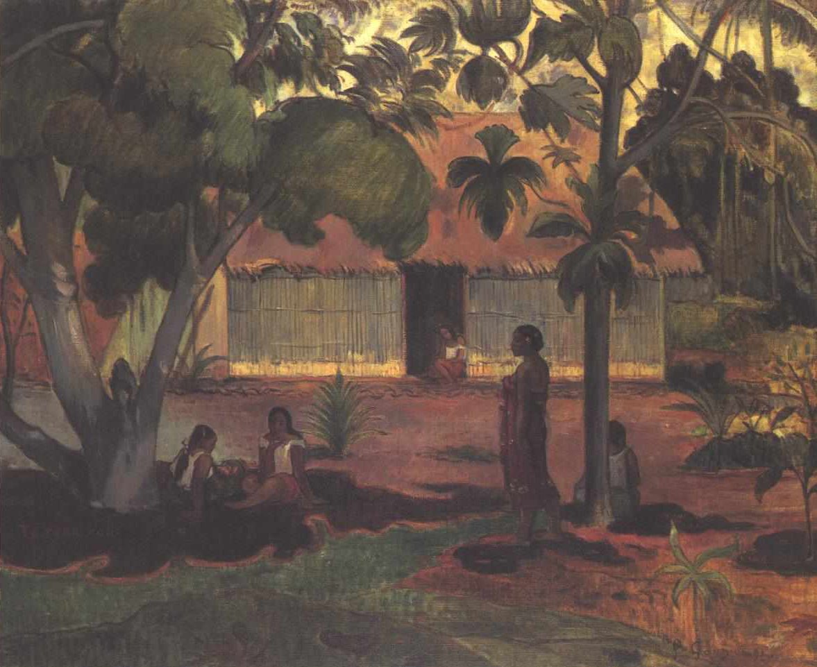 Der große Baum av Paul Gauguin