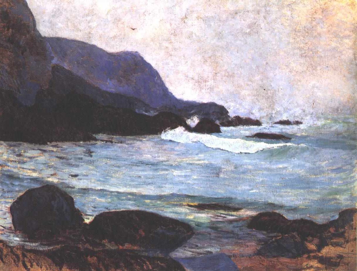 Die Küste bei Bellangenay av Paul Gauguin
