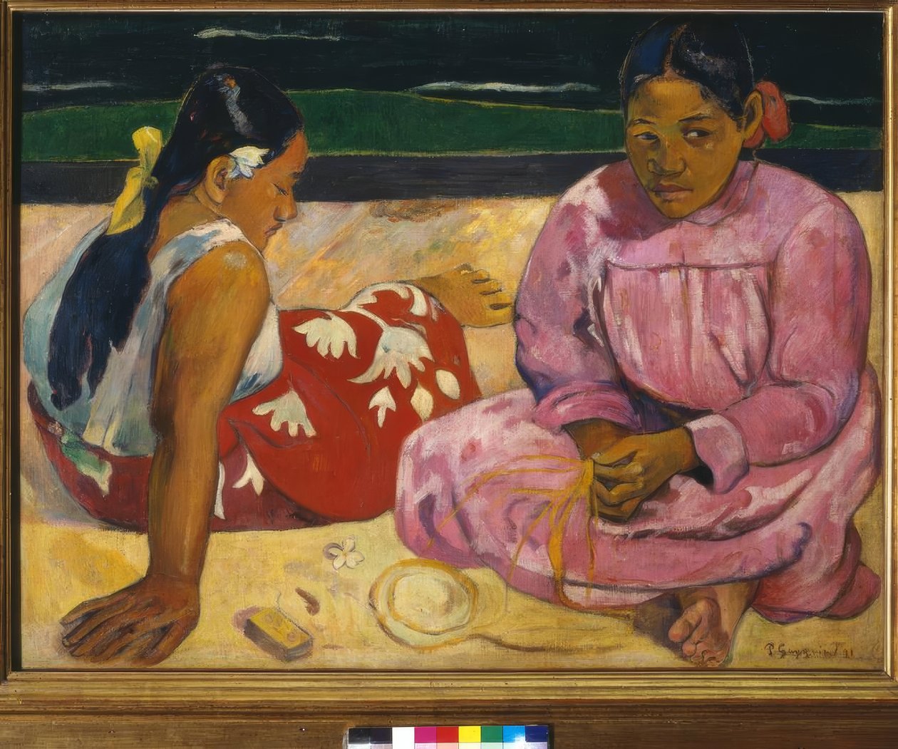 Kvinnor på Tahiti av Paul Gauguin