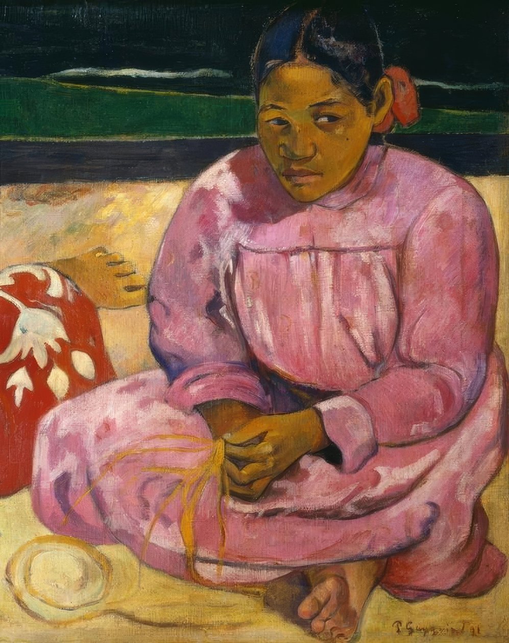 Kvinnor på Tahiti av Paul Gauguin