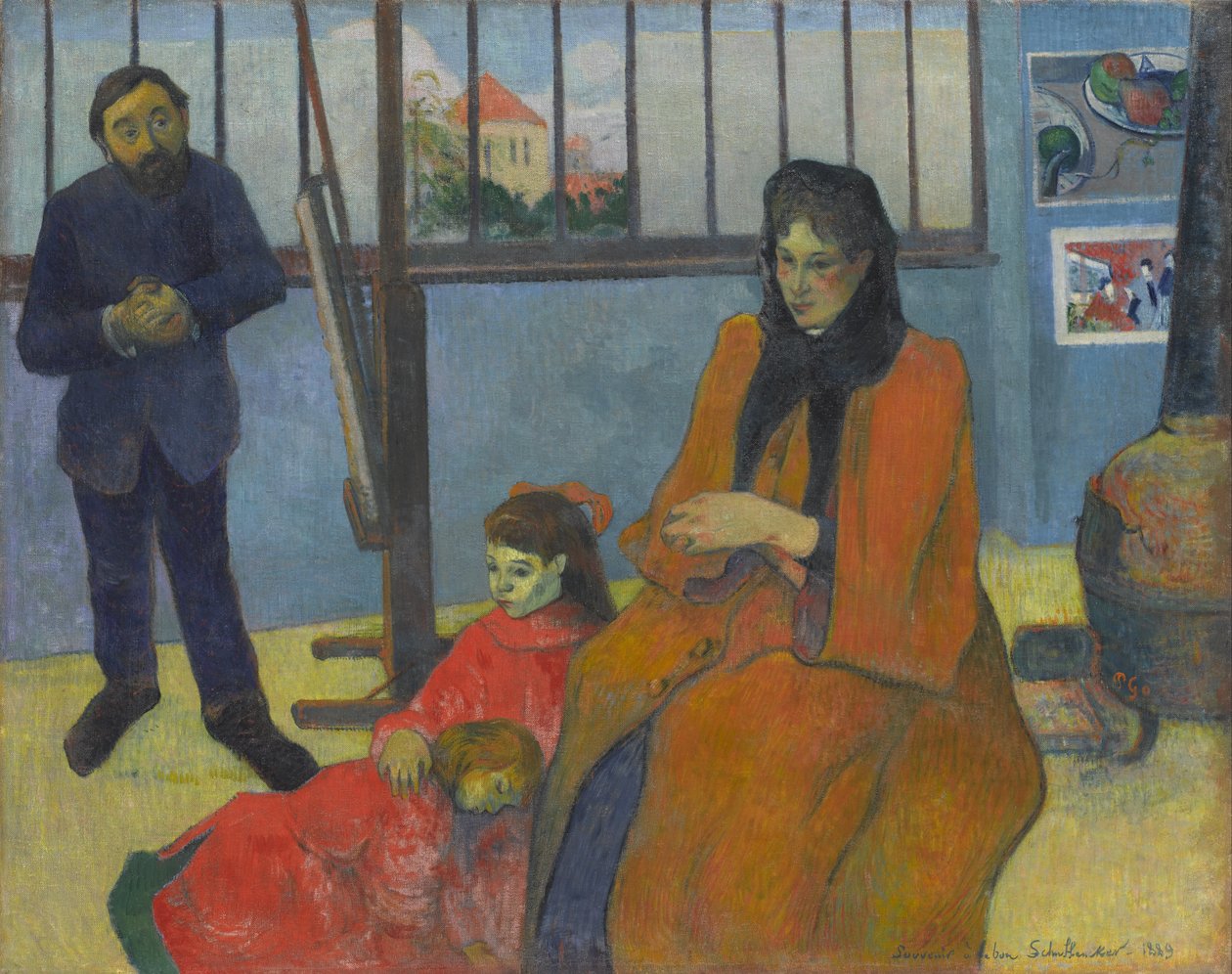 Franska: Latelier de Schuffenecker, ou La famille SchuffeneckerSchuffeneckers Studio av Paul Gauguin