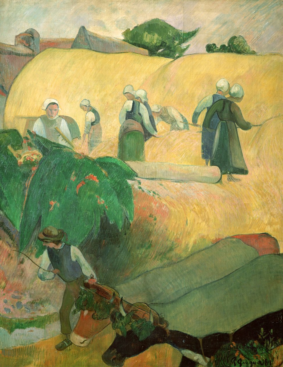 Höslagning, 1889 av Paul Gauguin
