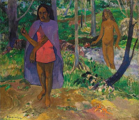 Incantation ou LApparition av Paul Gauguin
