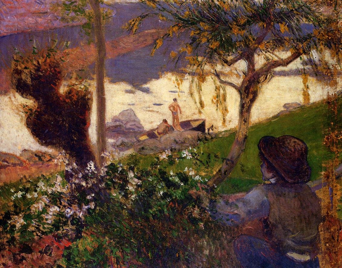 La Rivière blanche  av Paul Gauguin