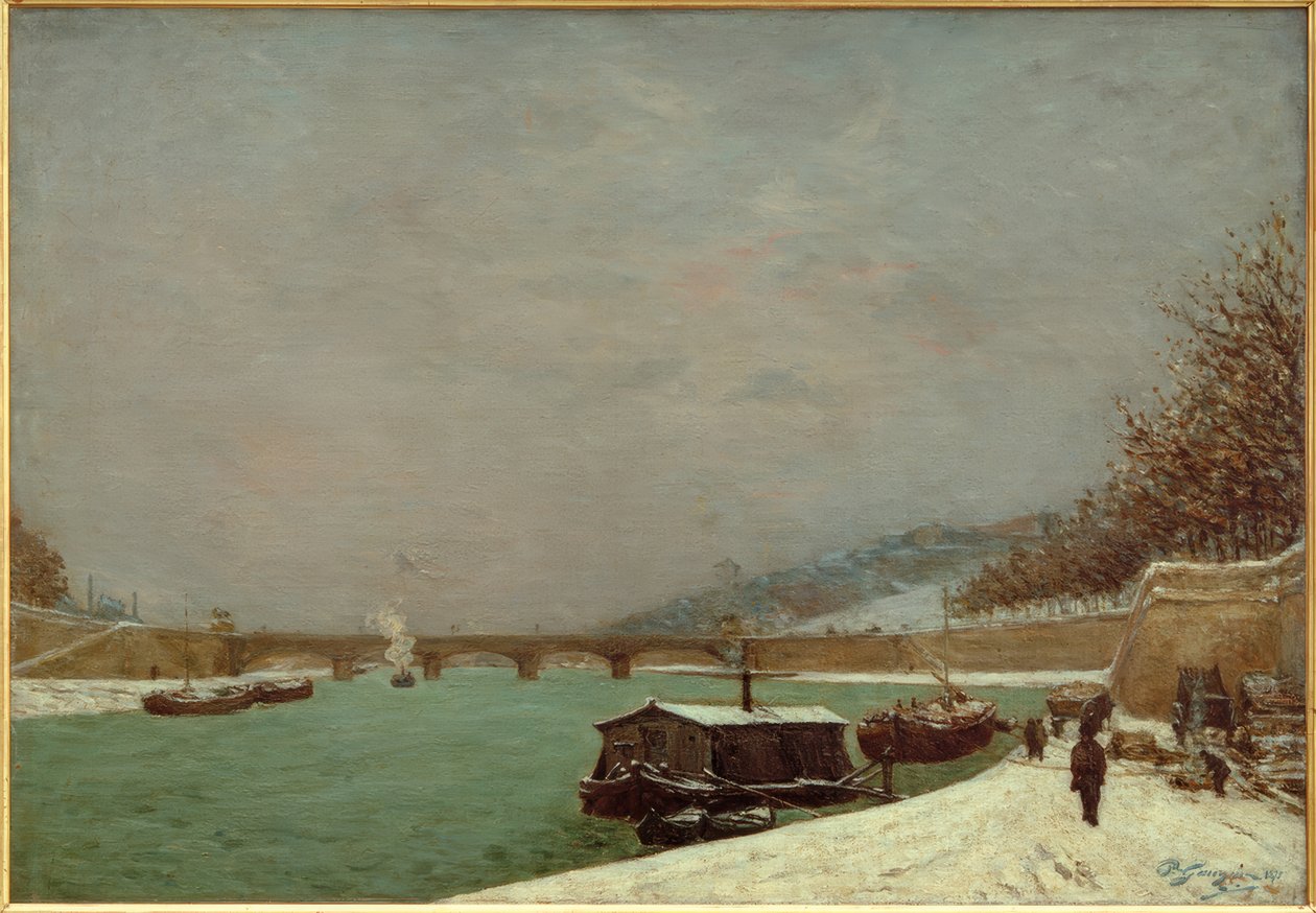 Seine vid Pont dIéna av Paul Gauguin