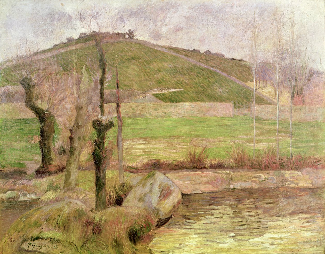 Landskap nära Pont-Aven, 1888 av Paul Gauguin