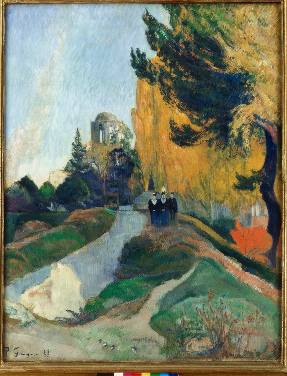 Les Alyscamps (Landskap eller De tre gracerna vid Ven-templet) av Paul Gauguin