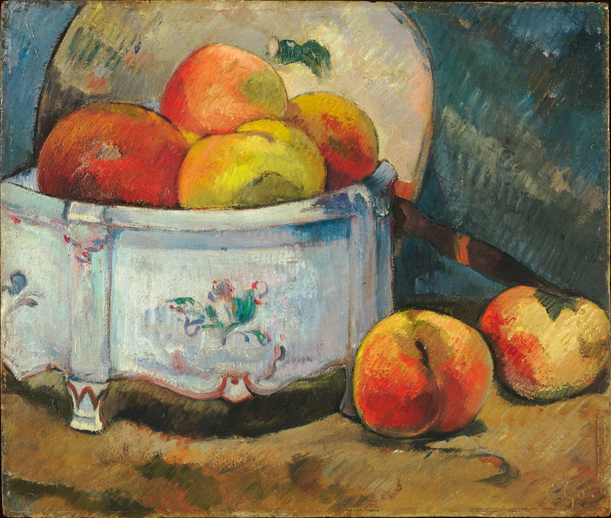 Nature morte aux pêches  av Paul Gauguin