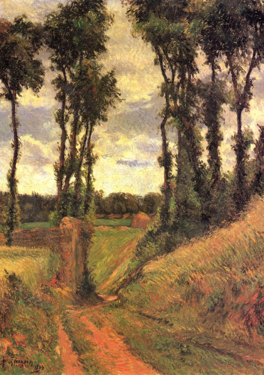 Pappeln av Paul Gauguin