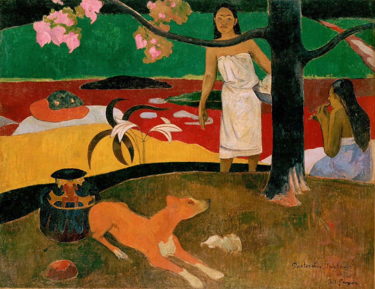 Tahitiska pastoraler, 1893 av Paul Gauguin