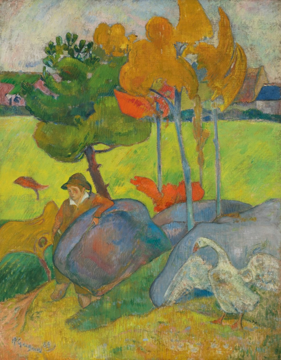 Petit Breton a lOie av Paul Gauguin