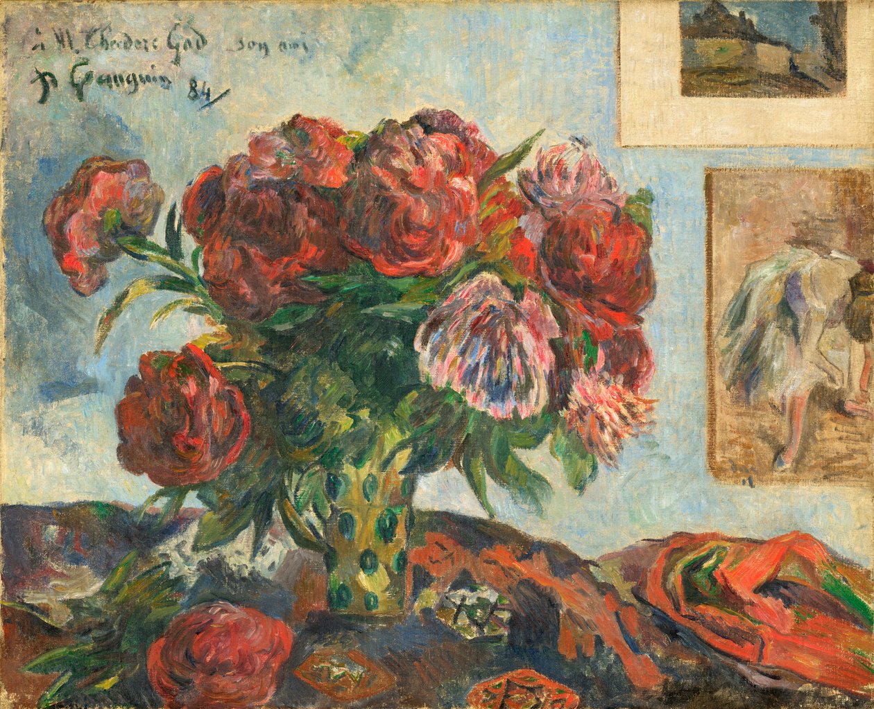 Still Life with Peonies av Paul Gauguin