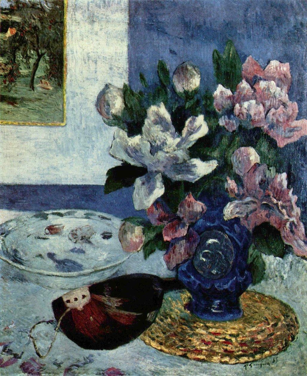 Stilleben mit Mandoline av Paul Gauguin