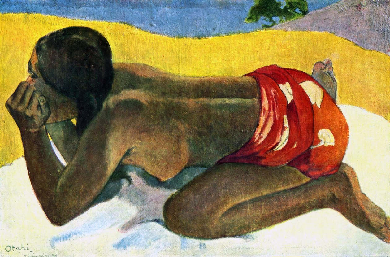 Tahiti: Otaki (ensam), Paul Gauguin (1893) av Paul Gauguin