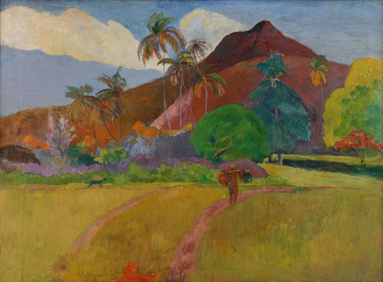 Tahitiska landskapet, 1891 av Paul Gauguin