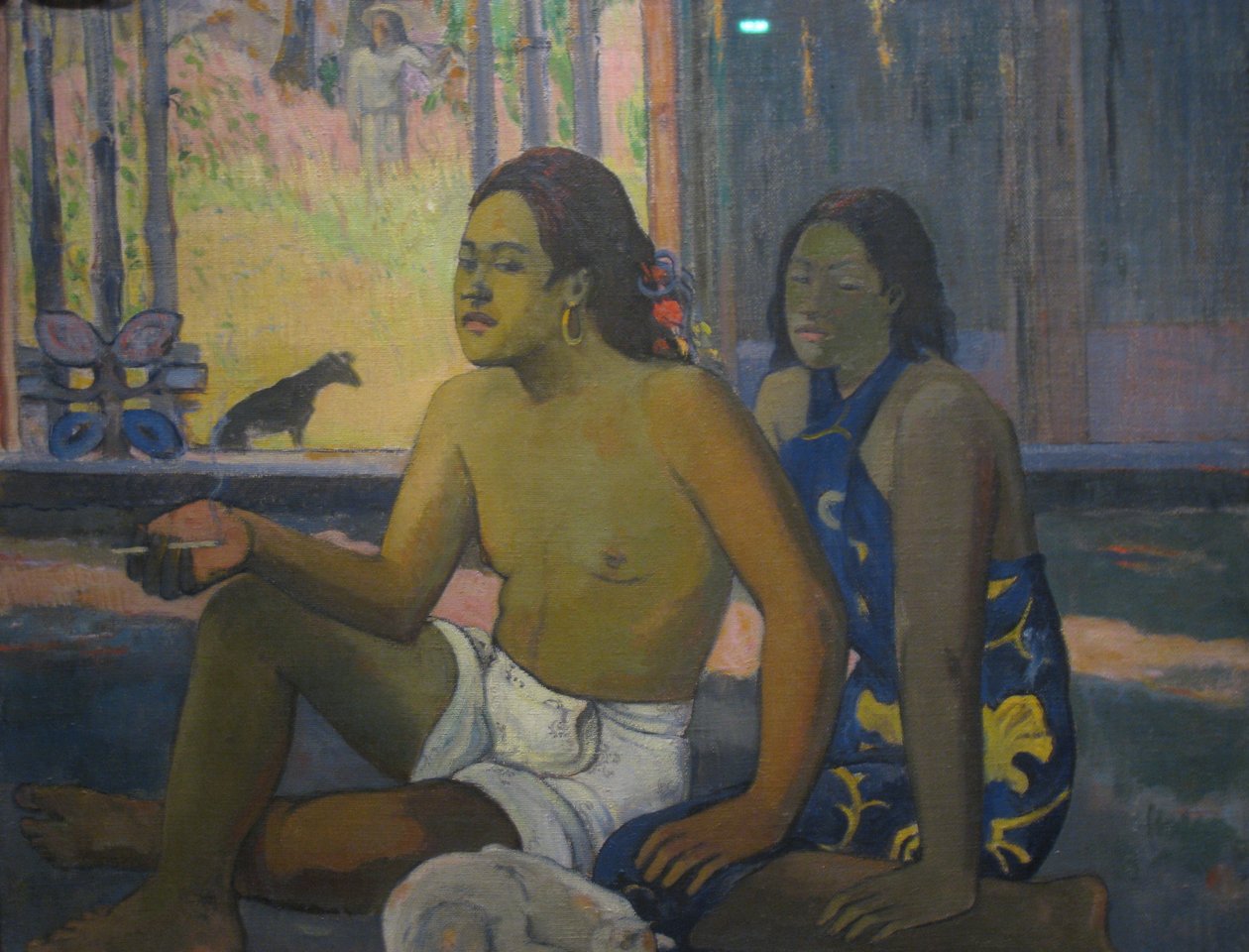 Tahitianer i ett rum av Paul Gauguin
