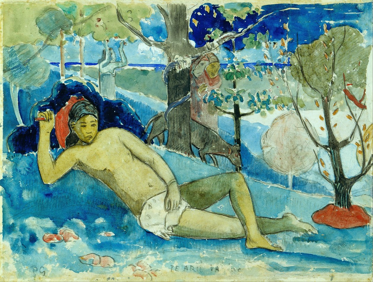 Te arii vahine (Skönhetens drottning eller Den ädla drottningen) av Paul Gauguin