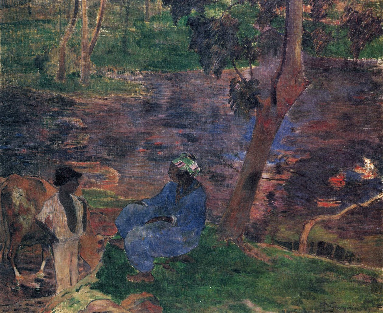 Teichufer av Paul Gauguin