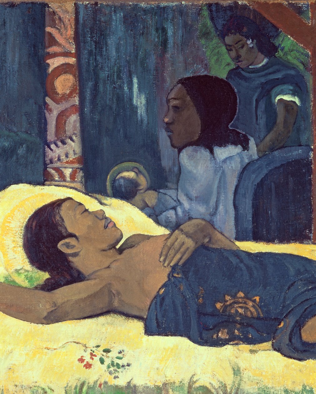 Kristi födelse, 1896 (uppgift om 142140) av Paul Gauguin