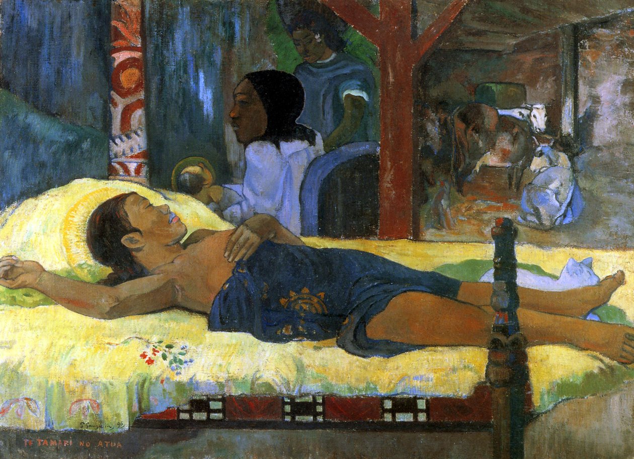 Kristi födelse, 1896 av Paul Gauguin