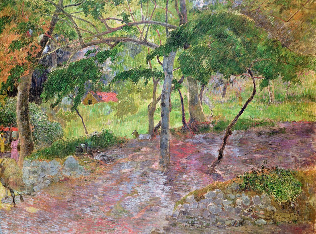 Tropiskt landskap, Martinique, 1887 av Paul Gauguin