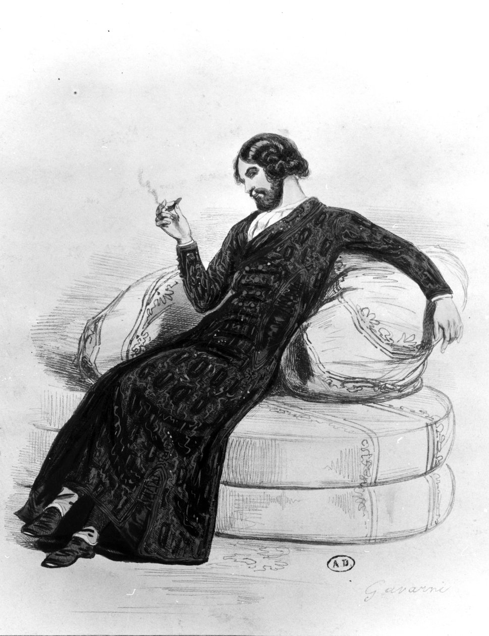 Konstnären, ca 1830 av Paul Gavarni