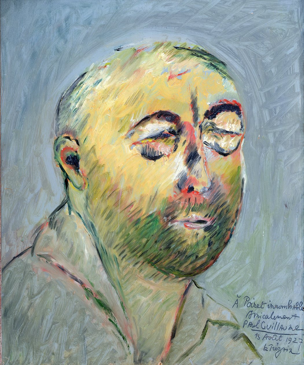 Porträtt av Paul Poiret, 1927 av Paul Guillaume