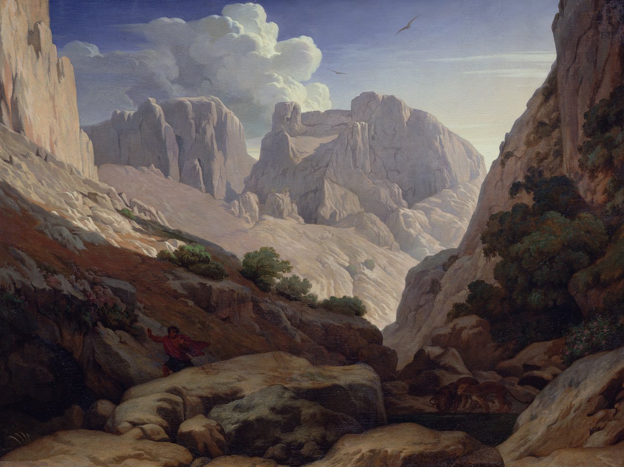 Atlas raviner, 1843 av Paul Jean Flandrin