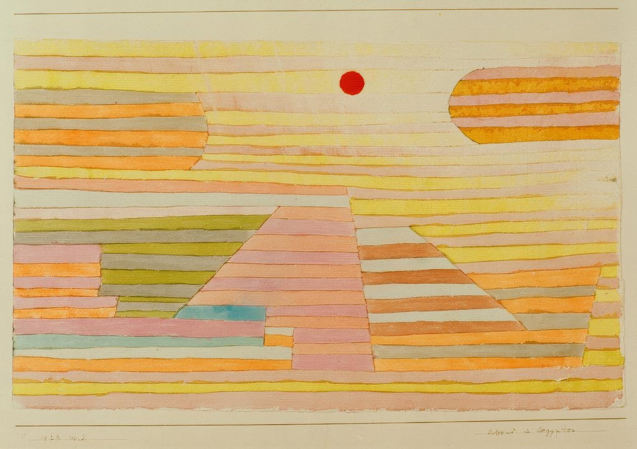 Kväll i Egypten av Paul Klee
