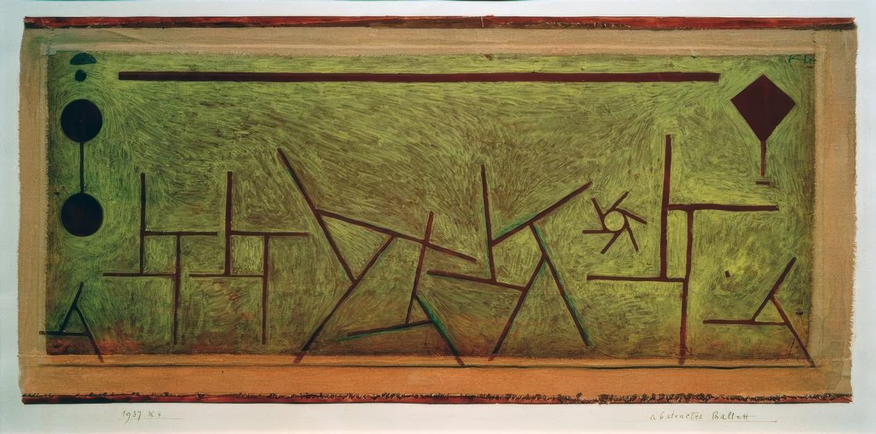 Abstrakt balett av Paul Klee