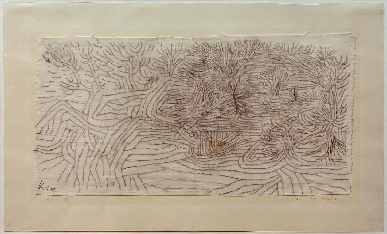 Alpskog av Paul Klee