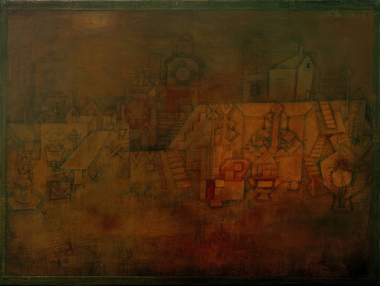 Gammal kyrkogård av Paul Klee