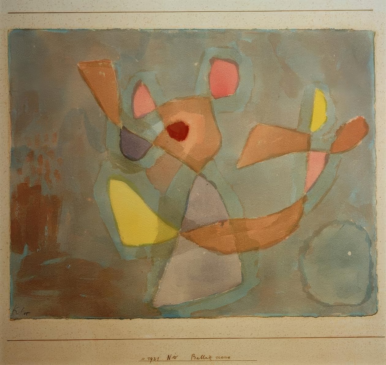 Balettscen av Paul Klee