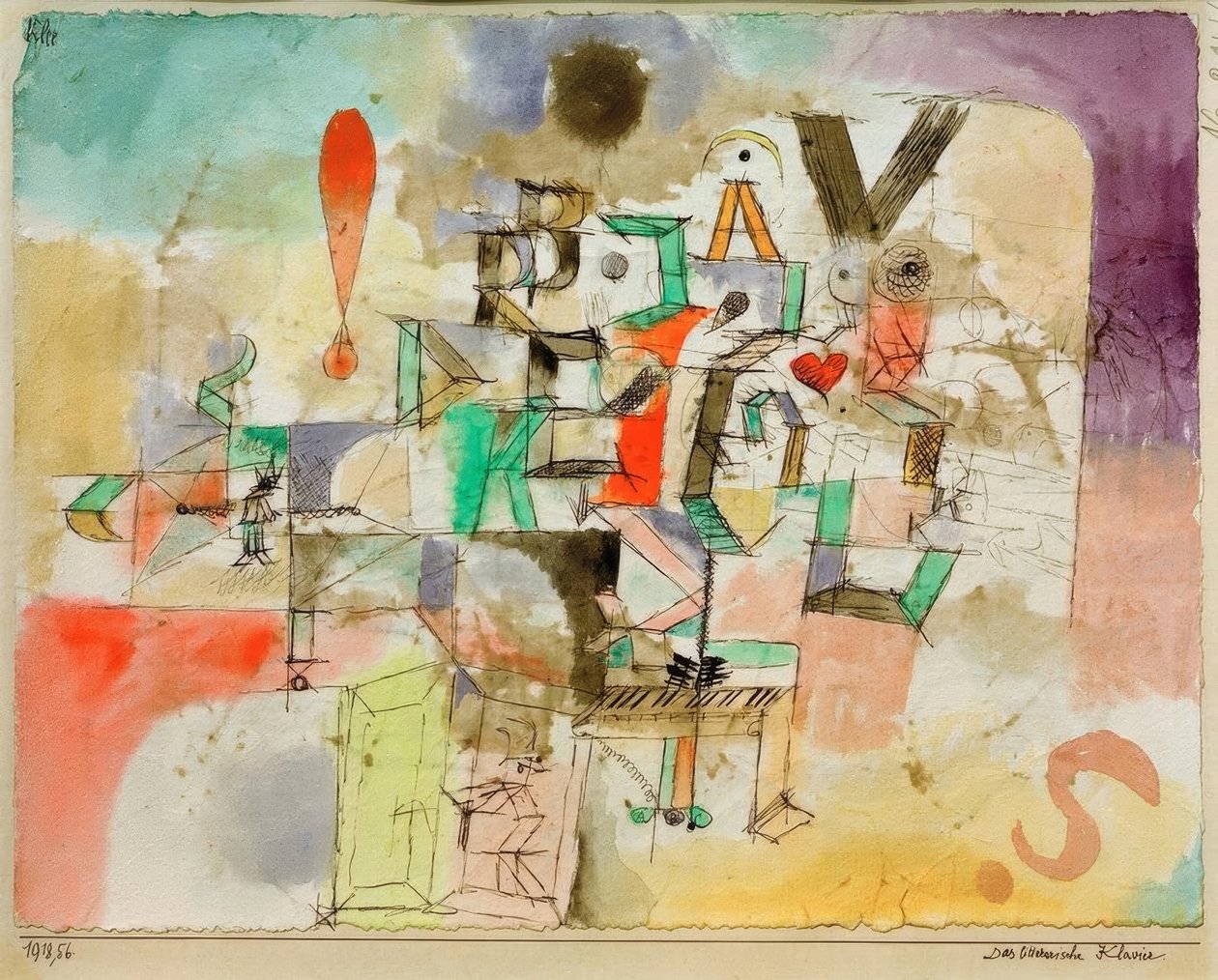 Det litterära pianot av Paul Klee