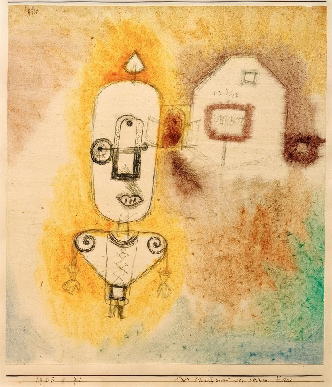 Polismannen framför sitt hus av Paul Klee