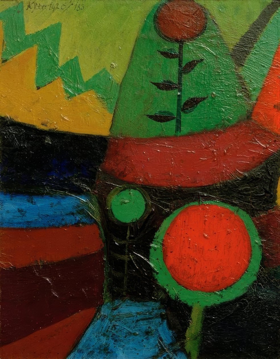 Tre blommor av Paul Klee