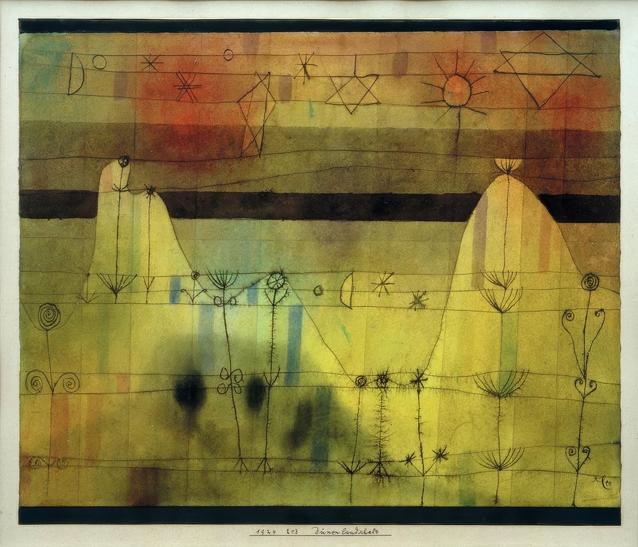 Dynlandskap av Paul Klee