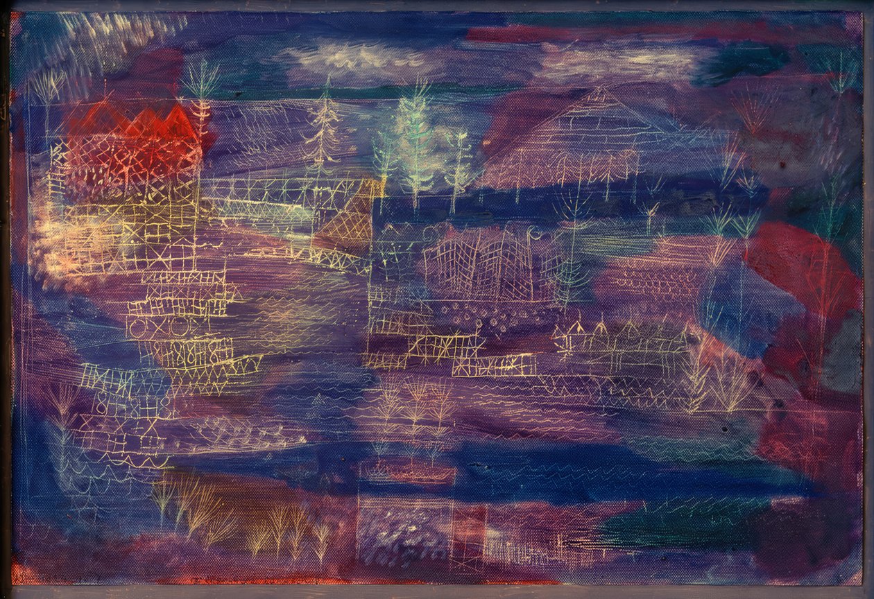 River engineering landskap av Paul Klee
