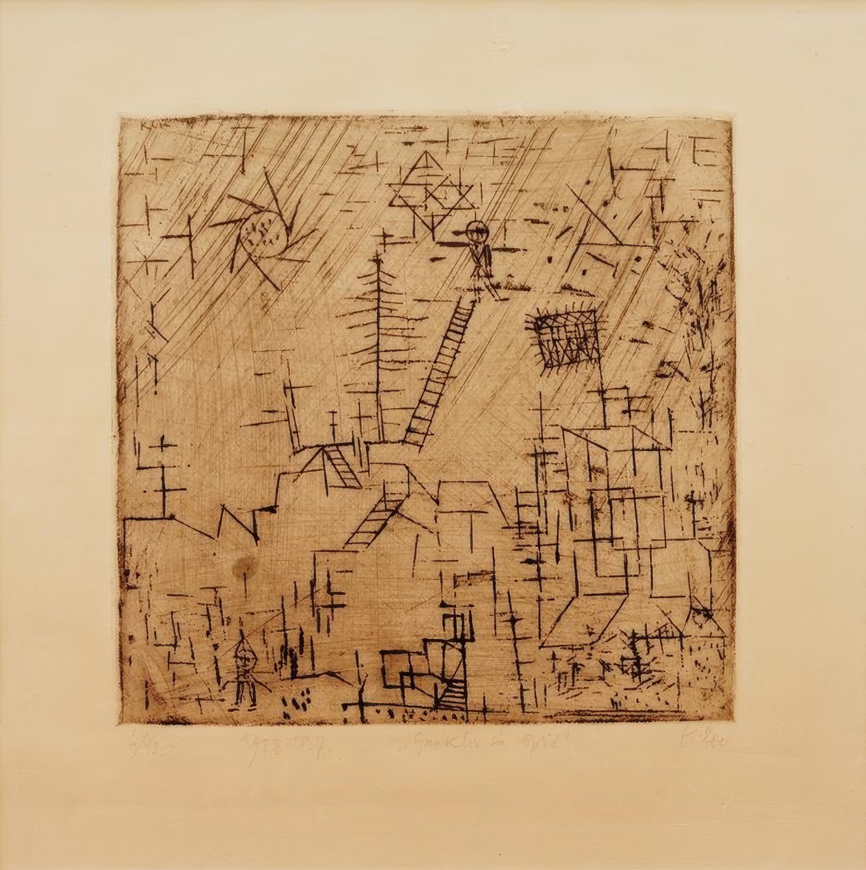 Jonglörer i april av Paul Klee