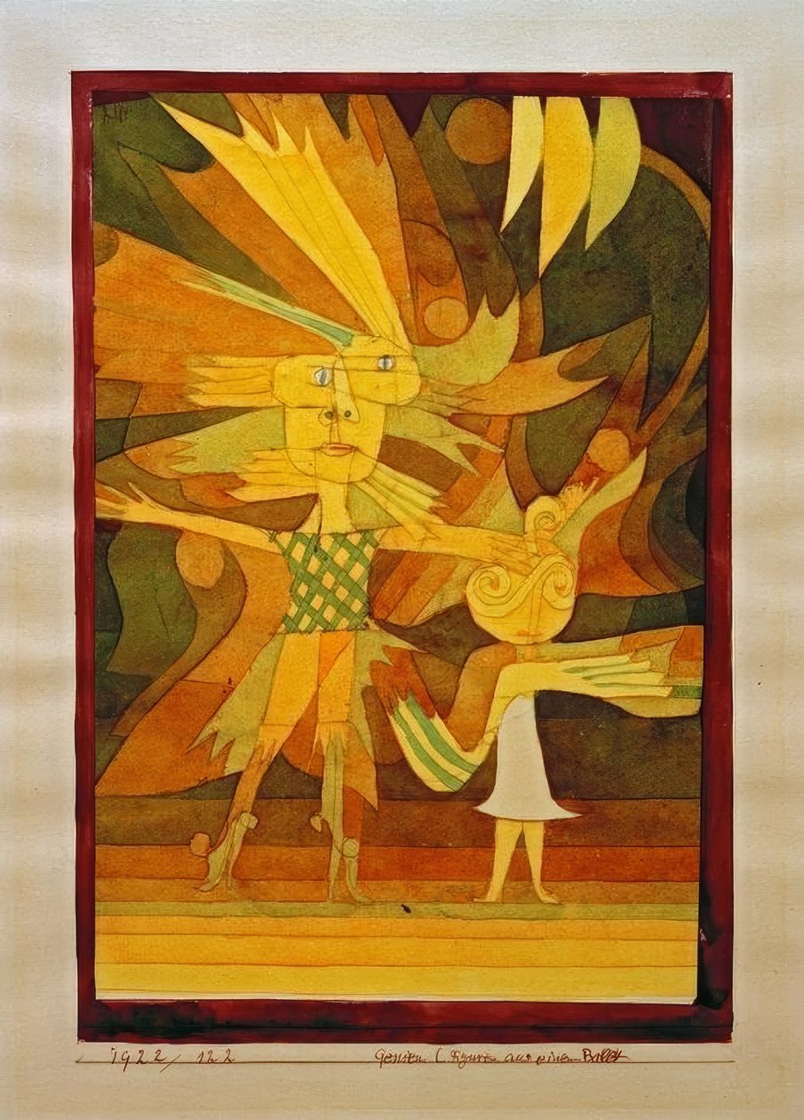 Genier (karaktärer från en balett) av Paul Klee