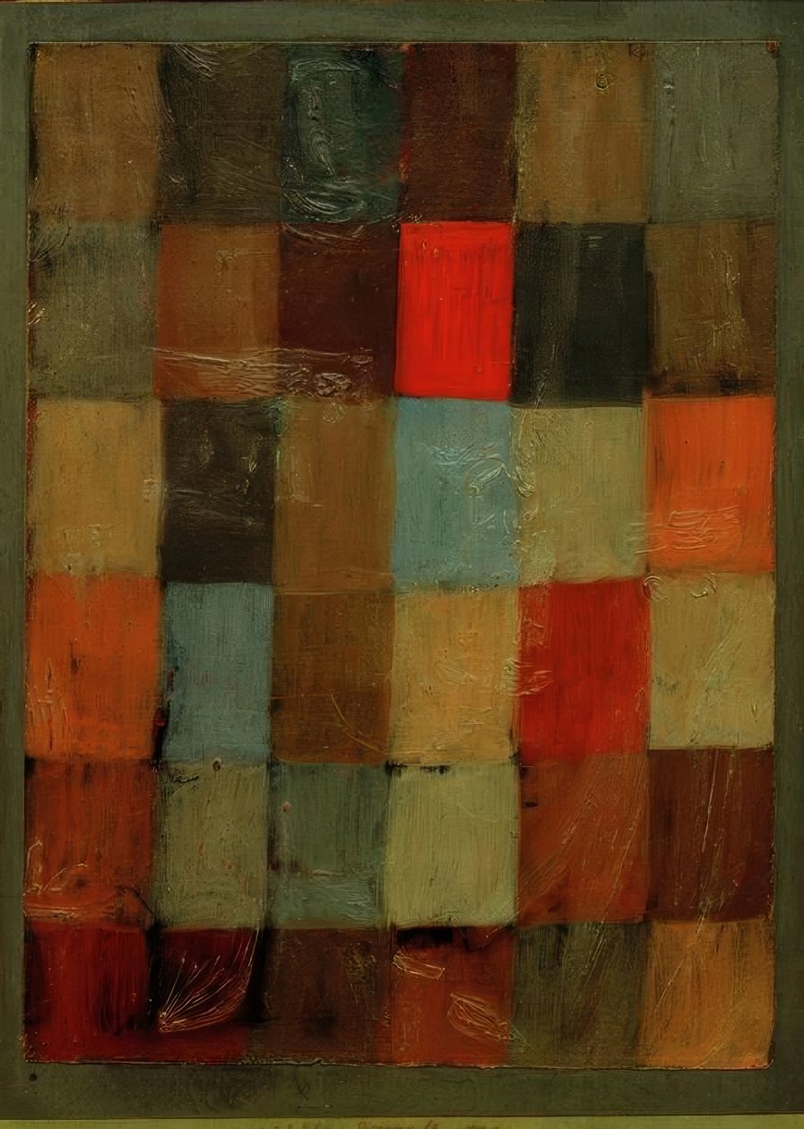 Harmoni blå = orange av Paul Klee