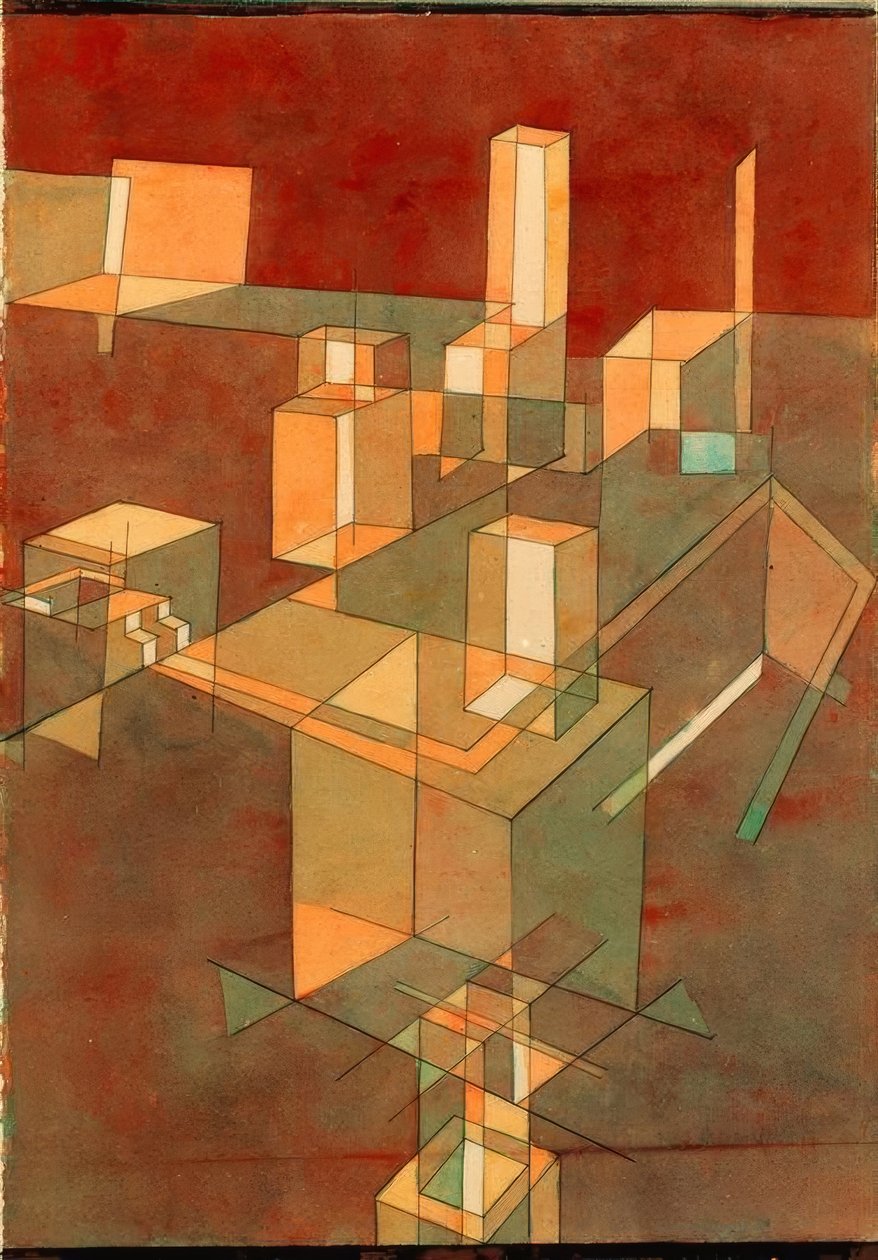 Italiensk stad av Paul Klee