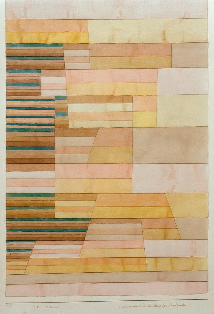 Monument på gränsen till fruktlandet av Paul Klee