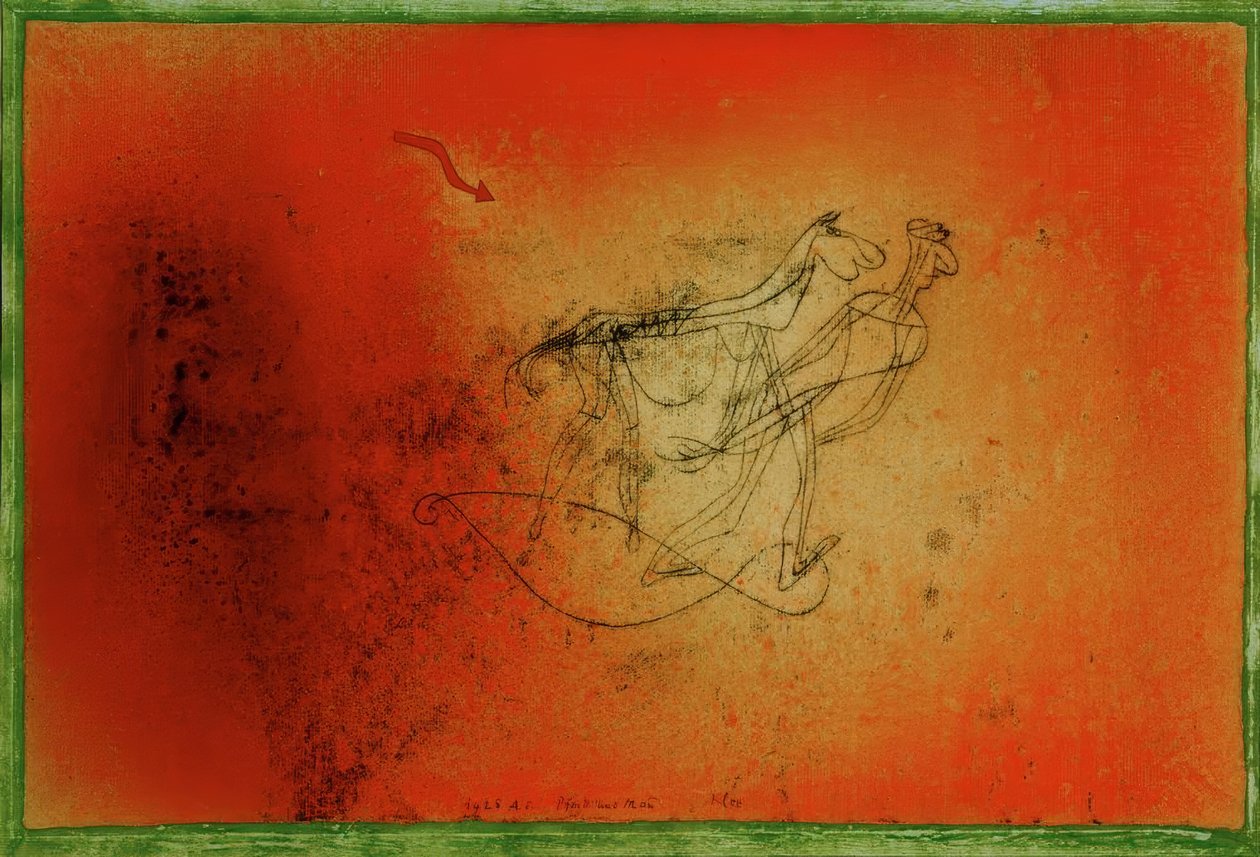 Häst och man av Paul Klee