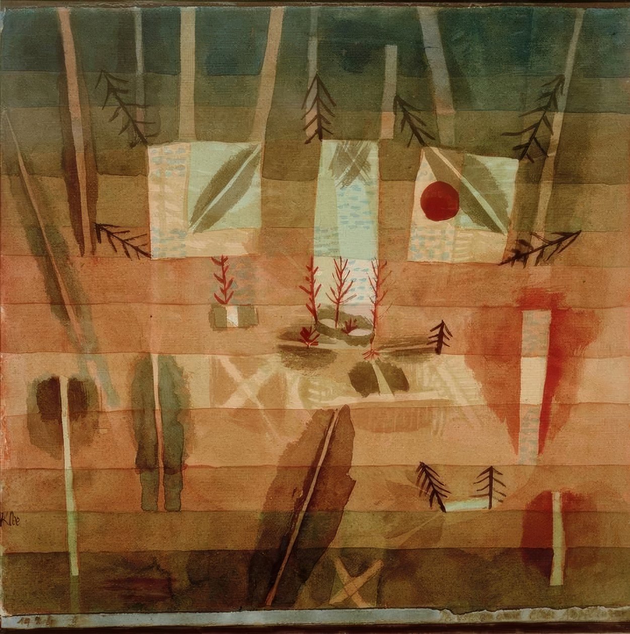 Fysionomi av en plantage av Paul Klee