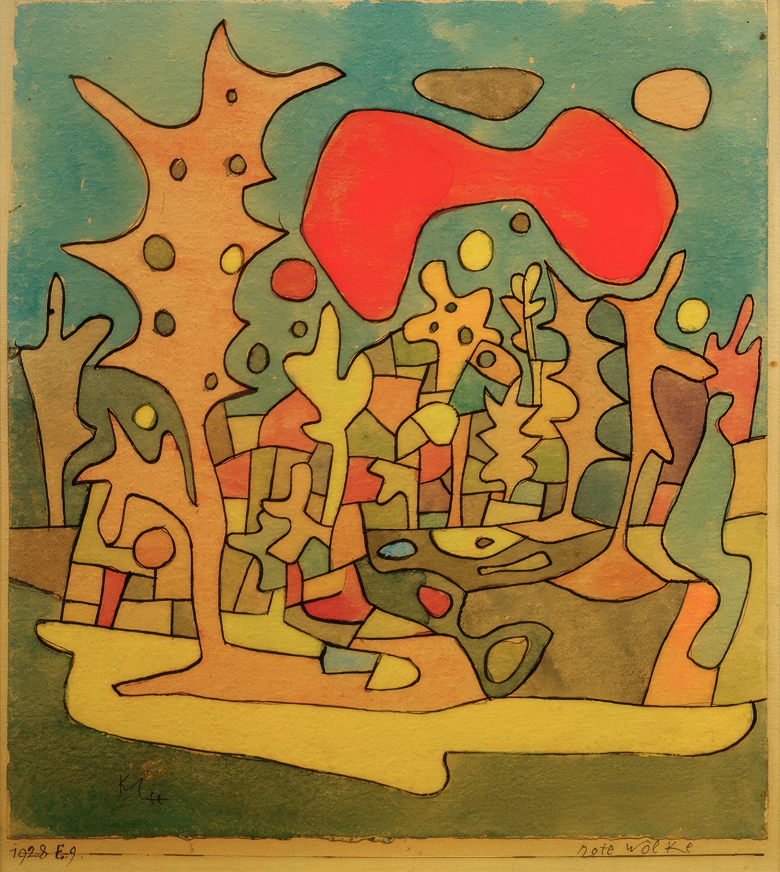 Rött moln av Paul Klee